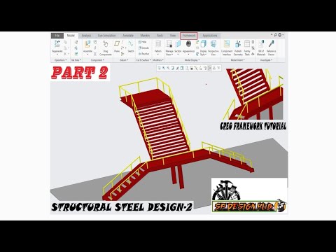 CREO FRAMEWORK TUTORIAL || STRUCTURAL STEEL DESIGN 2 [PART 2] || PRACTICE EXERCISE