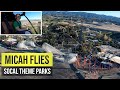 Helicopter View Of SoCal Theme Parks L A Shutdown