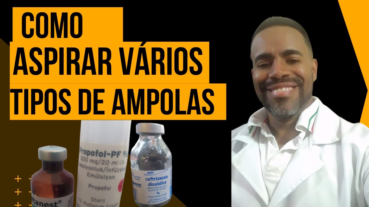 Como quebrar vários tipos de ampolas e aspirar vários tipos de medicamentos na prática