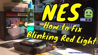 Nintendo: How to Fix NES Blinking Red Light - reset - lock up and Mega Man 2 gameplay