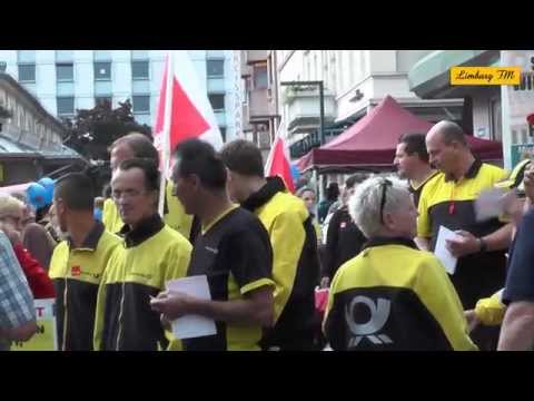Poststreik Limburg 2015 - Mitarbeiter der Post streiken