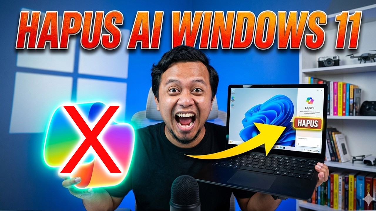 BYE BYE AI DI WINDOWS 11!  HAPUS Semua AI Di Windows 11 Biar Makin RINGAN