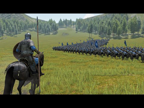1000 Viking Cavalry vs 1000 Aserai Infantry – Desert Charge of the North | Mount & Blade II
