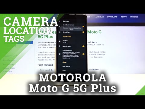 How to Activate Location Tags in MOTOROLA Moto G 5G Plus– Camera Location Tags
