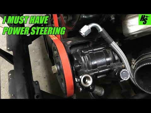240SX S13 RB Power Steering Pump Hicas Delete - How To