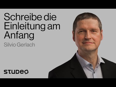 Schreibe die Einleitung am Anfang! | Bachelorarbeit, Masterarbeit