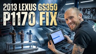 2013 LEXUS GS350 FUEL INJECTORS P1170 FIX