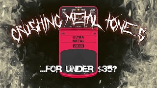 Video thumbnail for Pedal Review & Playthrough: Behringer UM300 Ultra Metal Distortion by woodsnstrings