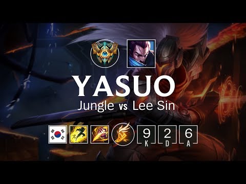 Yasuo Jungle vs Lee Sin - KR Challenger Patch 8.1