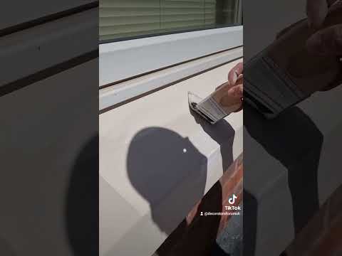 How to paint a sandstone windowsill