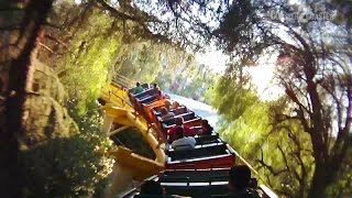 preview picture of video 'Gold Rusher Coaster - Six Flags Magic Mountain - Valencia, California, USA'