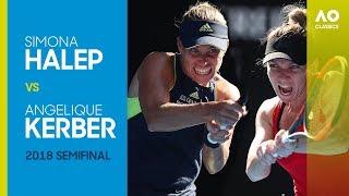 AO Classics: Simona Halep v Angelique Kerber (2018 SF)
