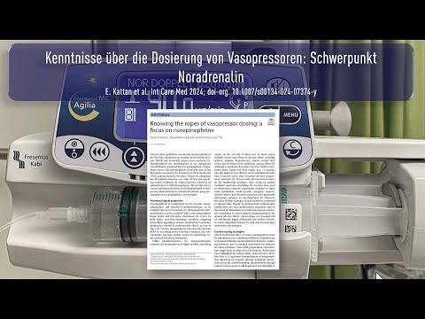 Kenntnisse über die Dosierung von Vasopressoren: Schwerpunkt Noradrenalin