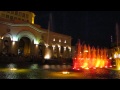 Dancing fountain in Yerevan Liberty square 