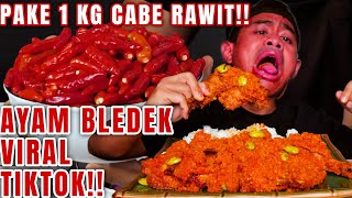 Download lagu KEPEDESAN MAKAN  AYAM BLEDEK VIRAL DI TIKTOK PAKE 1 KG CABE RAWIT SYAITON!! mp3
