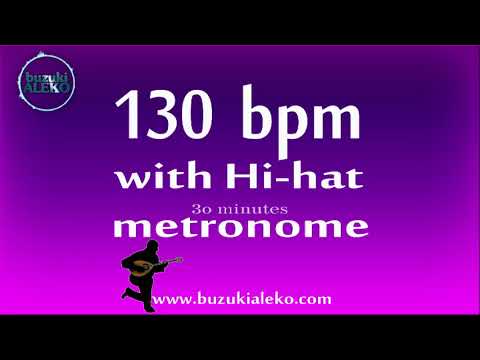 130 bpm metronome with Hi-Hat - Allegro