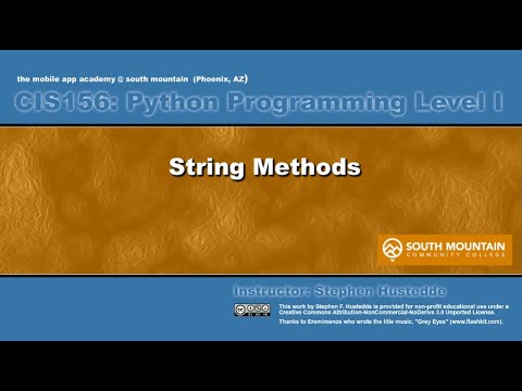 Python 03e String Methods 1 Len Substrings Find