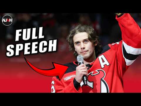 ENTIRE Jack Hughes Speech, Team USA Gold Medal Ceremony