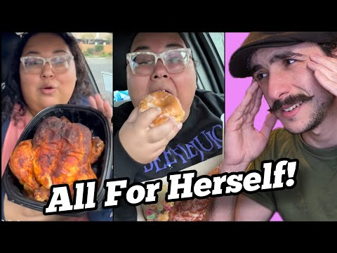 A Whole Rotisserie Chicken JUST FOR HER! | Jelly Rolls Eats