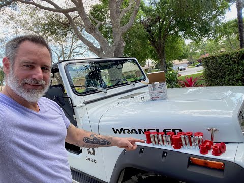 How to Change stuck leaf spring and shackle bushings in a Jeep YJ Wrangler