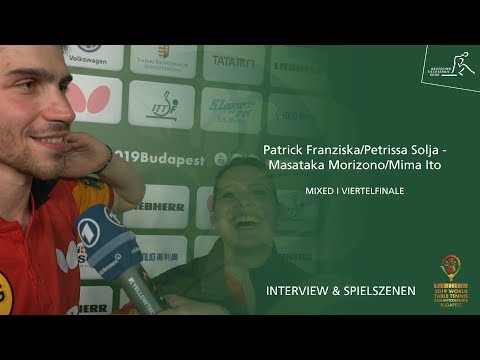 WM 2019: Solja/Franziska -Morizono/Ito Mixed VF I Interview & Spielszenen