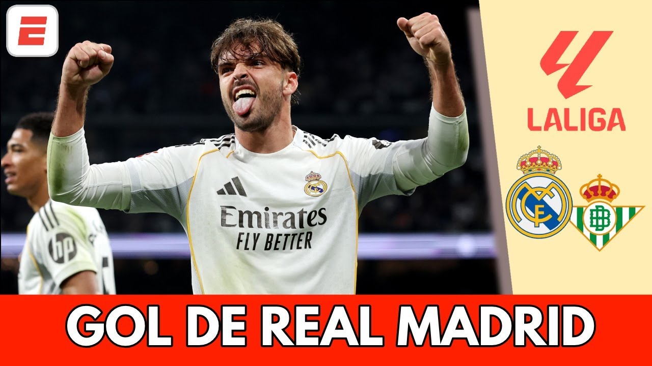 RAÚL ASENCIO apareció de cabeza y REAL MADRID YA GOLEA 3-0 al BETIS | La Liga