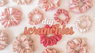 DIY SCRUNCHIES // MINI and REGULAR SIZE