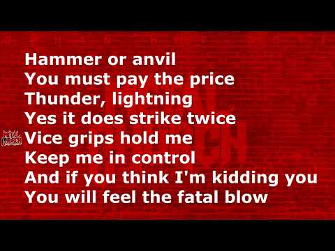 METAL CHURCH - TON OF BRICKS (SPECIAL VERSION / LYRICS) HD