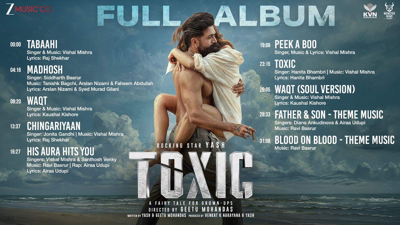 Toxic - Full Album | Rocking Star Yash, Kiara Advani, Nayanthara, Tara Sutaria, Huma Q, Rukmini V