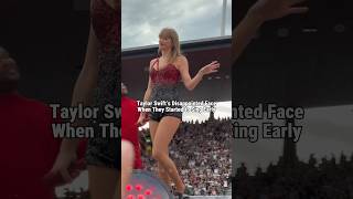 Taylor’s disappointed face when they started to sing early! 😂 #taylorswift #erastour #shorts