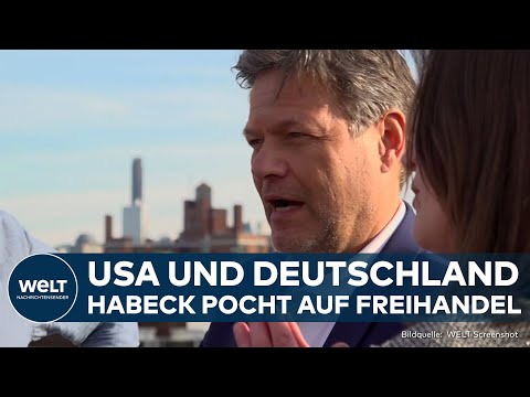 REISE IN USA: Robert Habeck will freien Handel! Auch Gespräche über Ukraine und Israel
