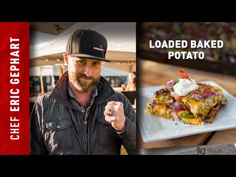 Loaded Baked Potato Pan on Kamado Joe with Chef Eric Gephart
