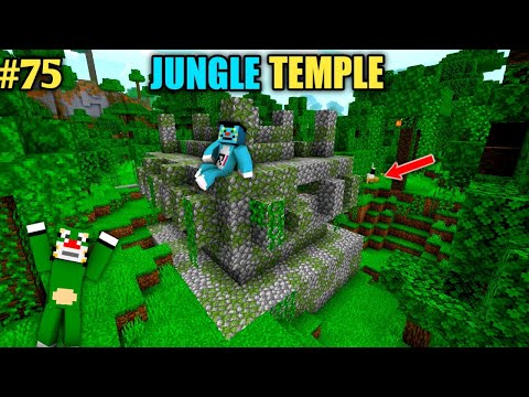 ROCK INDIAN GAMER - #75 | Minecraft | ⛩️Jungle Temple Adventure With Oggy And Jack | Minecraft Pe | In Hindi | Survival