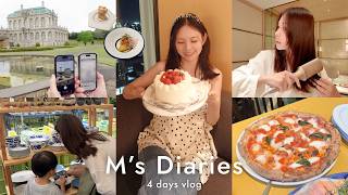【日常Vlog】地元で家族と過ごす4日間の帰省記録🍰👑カフェ/ホテルステイ/国内旅行#vlog178