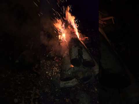 Making a fire that will last all night long with no maintenance 🪵🔥