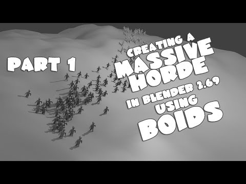 Blender Boids - Massive Horde Pt 1