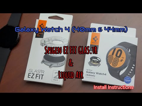Best Galaxy Watch 4 Screen Protector and Case! Installation Instructions