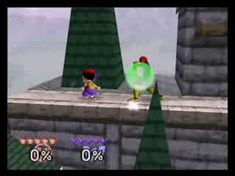 SSB64: [Ness] Shield Breaker Combos