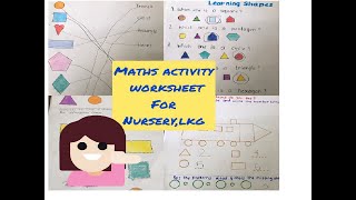 Teach kids shapes | Math Shapes worksheets Pre-K, Nursery, LKG,UKG, Kindergarten