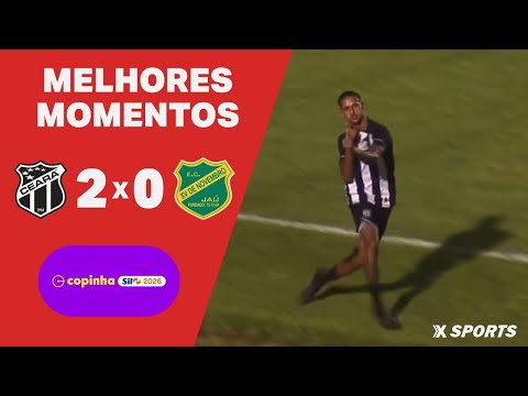Gols e lances de Ceará x XV de Jaú