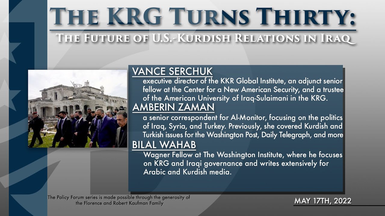 The KRG Turns Thirty (Part1): The Future of U.S.-Kurdish Relations in Iraq