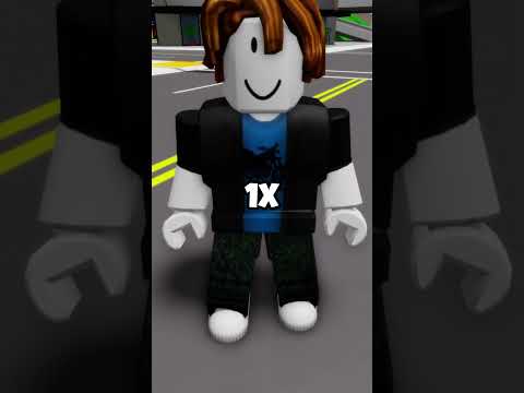 3X 2X 1X 0.5X 🤐🤫 #shorts #roblox