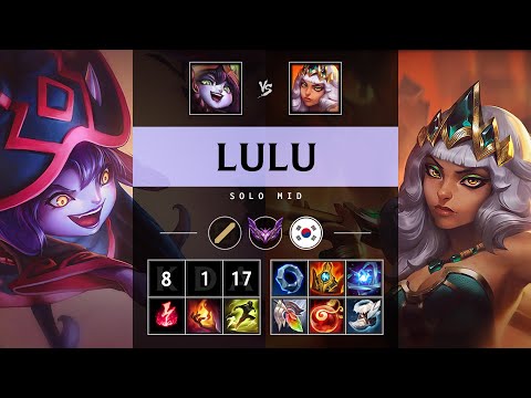 Lulu Mid vs Qiyana - KR Master Patch 25.S1.3