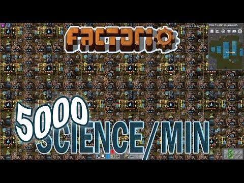 FACTORIO 0.16 | 5000/Min Science Setup - Episode 33