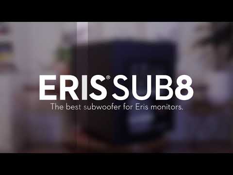 PreSonus Eris Sub8 studio subwooferThe best subwoofer for Eris monitors.