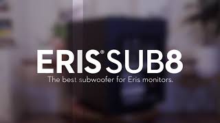 PreSonus Eris Sub8 studio subwoofer�The best subwoofer for Eris monitors.