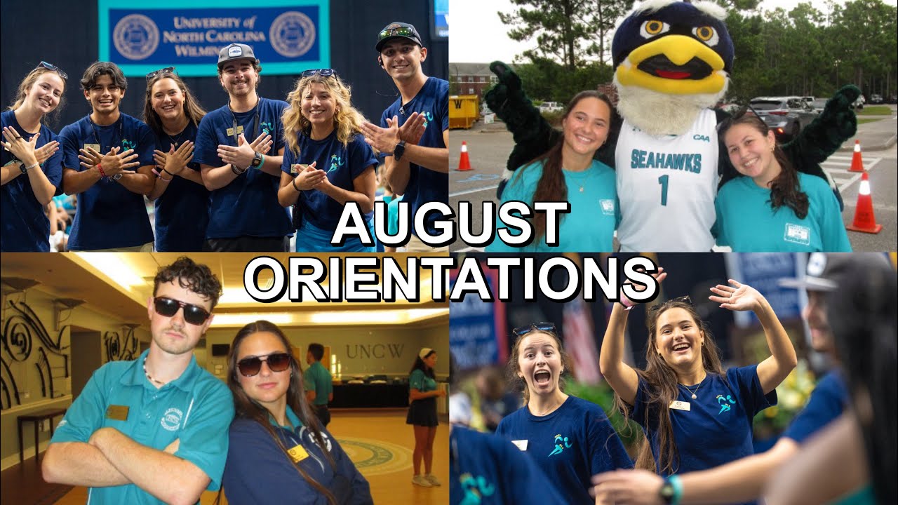 WORKING ON CAMPUS AT UNCW | orientation, move-in, and convocation