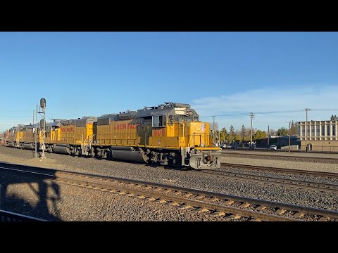 Union Pacific 600 coming down Donner with a snow spreader