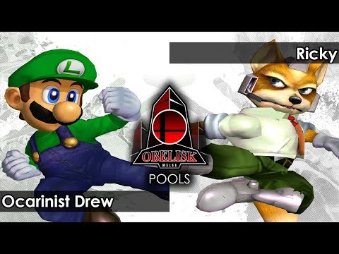 Melee: Ocarinist Drew (Luigi) V HoG | Ricky (Fox) - Obelisk 78 Tournament SSBM