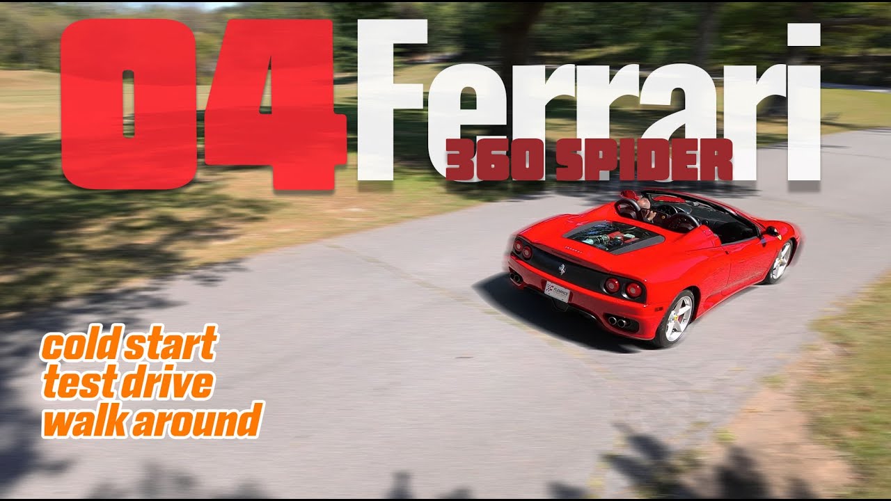 2004 Ferrari 360 Spider Rosso Corsa, F1 Transmission, 14K ...